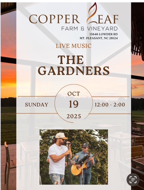 The Gardners live music event flyer