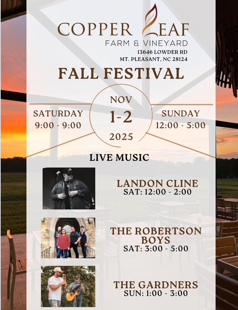 Copper Leaf Fall Festival flyer