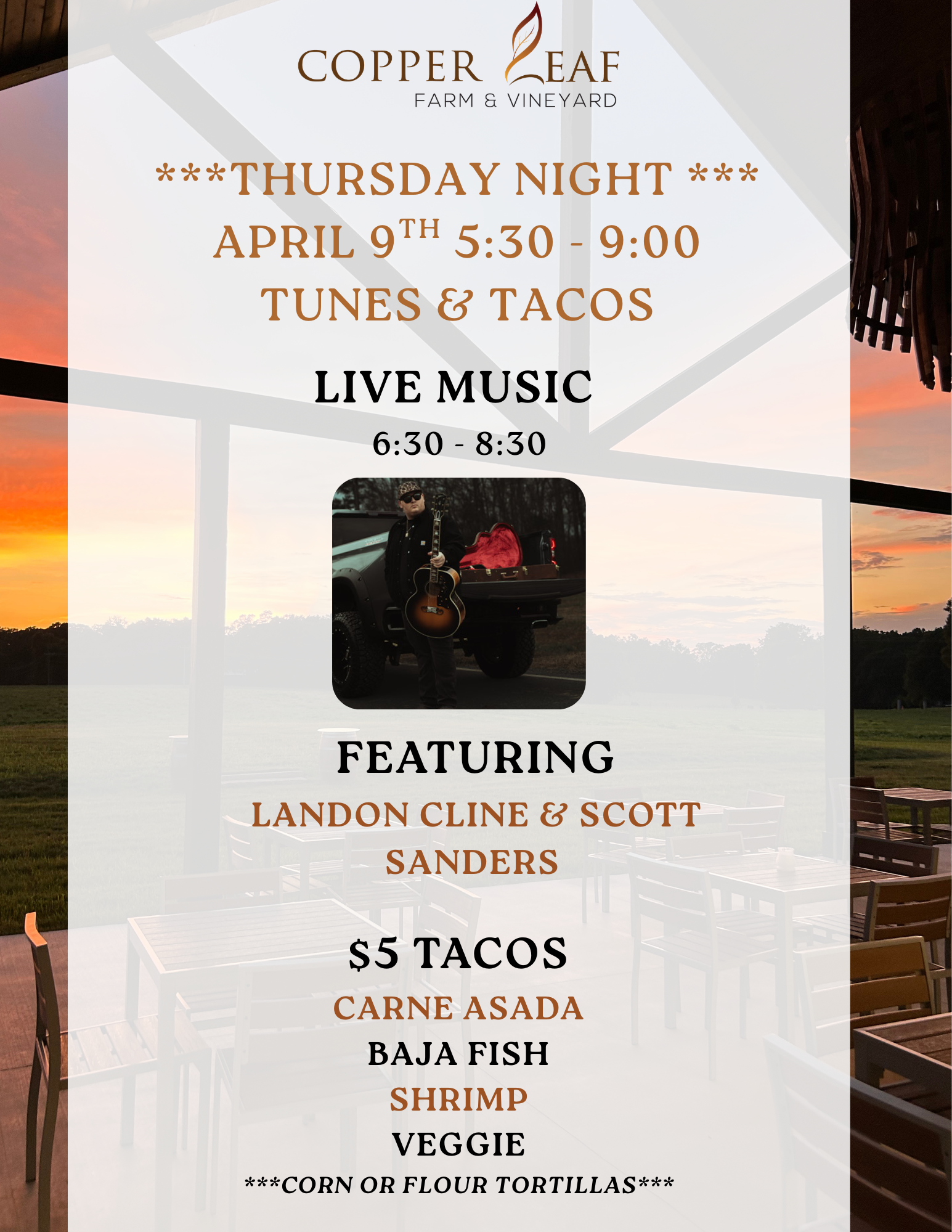 Tunes and Tacos flyer
